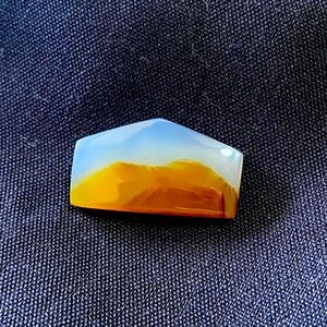 Montana Agate Pentagon Shaped Cabochon
